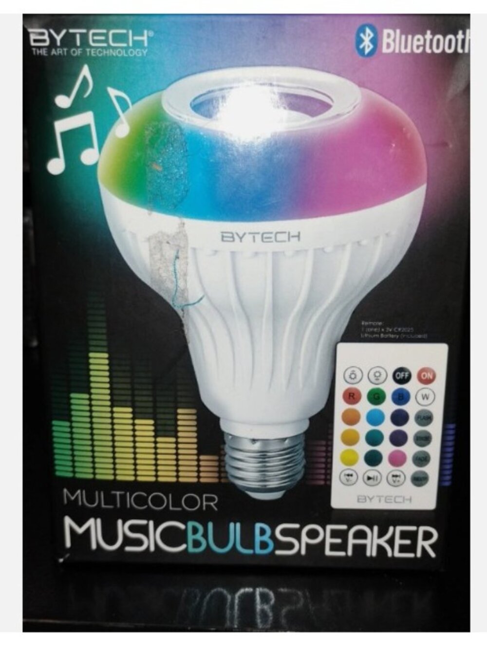 BYTECH MULTICOLOR LED BLUETOOTH SMART LIGHT BULB SPEAKER